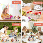 HASTHIP Clear Acrylic Flower Vase for Wedding and Home Decor featuring 12 Holes | 30×10×6.5 cm Rectangular Centerpiece