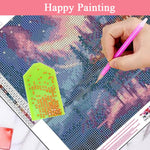 HASTHIP Diamond Art Painting Kit for Home Wall Decor featuring 4PCS 11.8 x 11.8 in Scenery | DIY Gift for Beginners
