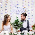 HASTHIP Butterfly Hanging Decoration for Wedding and Party featuring 6.6ft 3D Paper Garland