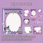 HASTHIP Sticky Notes 330 pcs for Scrapbooking and School with 11 Kuromi Styles | Cute Gift