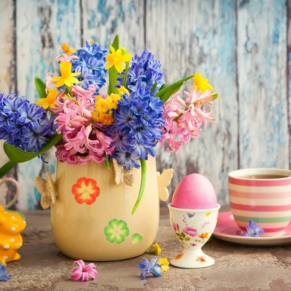 HASTHIP Washi Tape for Scrapbooking and DIY Crafts featuring 4 Rolls 200 Petals Roll Pink