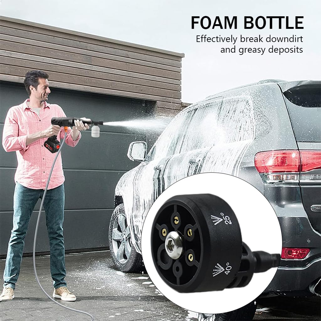 HASTHIP Car Pressure Washer Nozzle 3Pcs with 6 Spray Modes and Rotational Adjustment for Cleaners