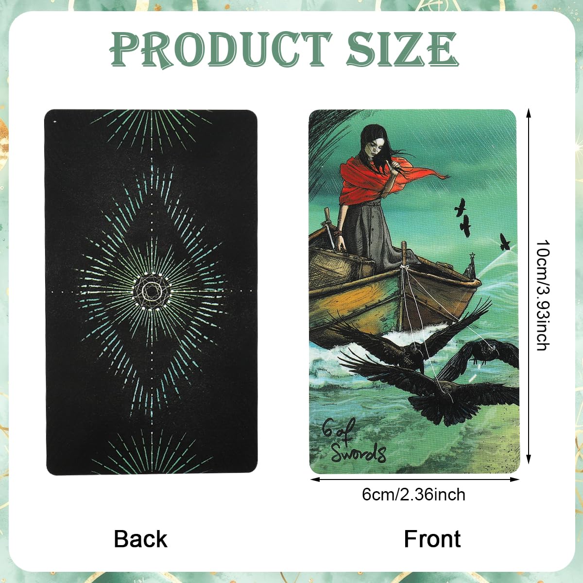 HASTHIP 78PCS Tarot Cards Deck with Beautiful Illustrated Guidance Cards