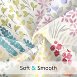 HASTHIP Shower Curtain for Bathroom 72x72 with 12 Hooks and Metal Eyelets | Colorful Floral Polyester Decor