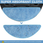 HASTHIP Mop Cloth Replacement for Ecovacs Deebot U2 Pro featuring 8PCS Washable Microfiber Pads