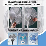 HASTHIP Kids Finger Protector Fan Cover for 18 in Pedestal Fan with Drawstring Mesh | Washable Dustproof White Pack of 1