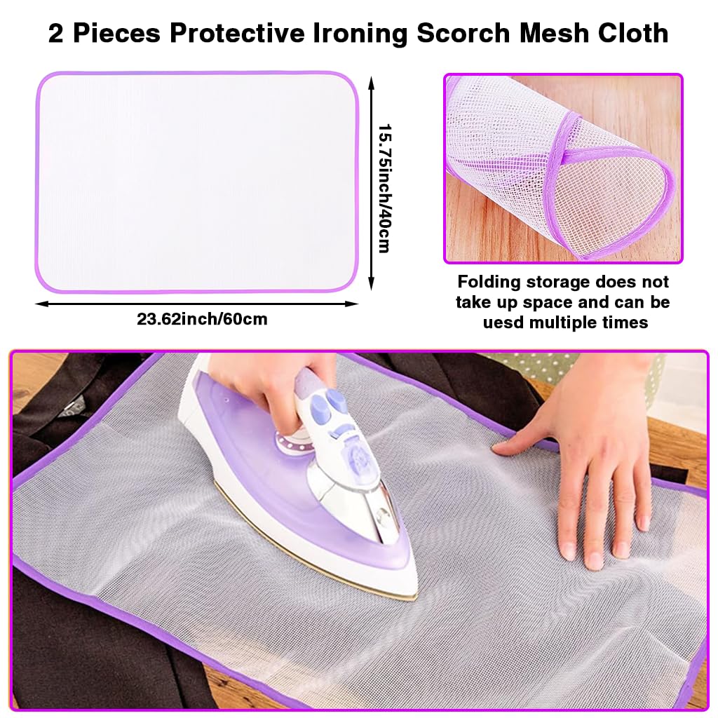 HASTHIP Protective Ironing Mesh for Clothes with See Through Heat Resistant Design 60x40cm | Reusable Washable Pressing Cloth