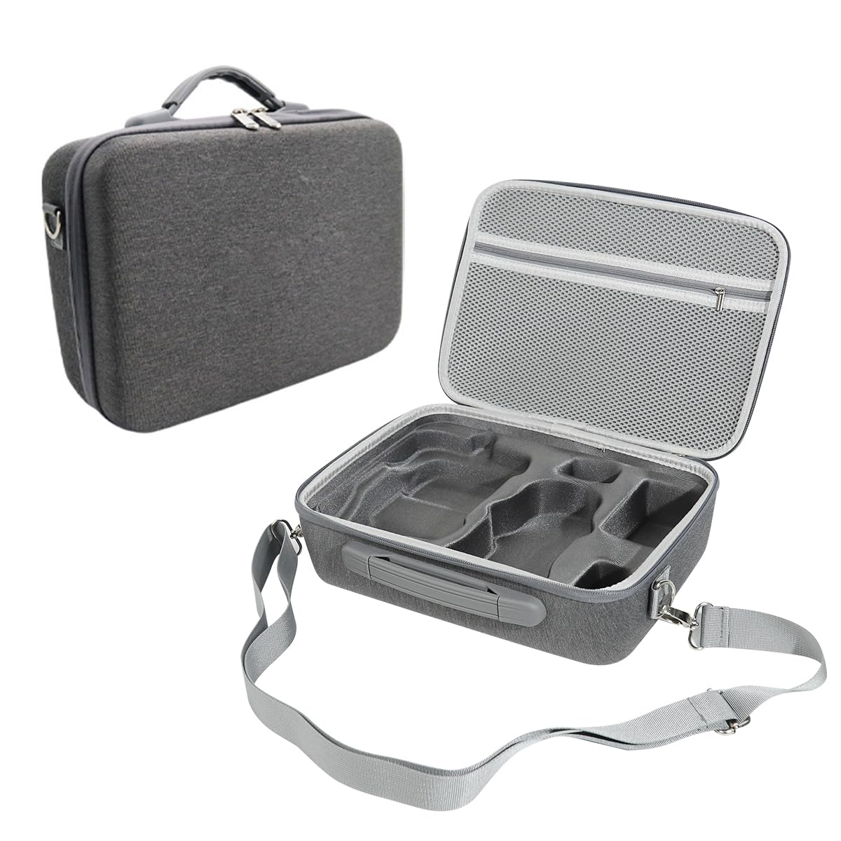Carrying Case for DJI Mini 3 Pro, Portable Compact Storage Bag Hard Case Set with Strap Storage Travel Case Compatible with DJI Mini 3 Pro and Drone Controller Accessories Bag (Case Only)