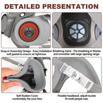 HASTHIP® Respirator Mask Reusable Half Face Gas Cover 6200 Half Facepiece Reusable Respirator with Anti-Fog Safety Goggle, for Painting, Organic Vapor, Welding, Polishing, Woodworking
