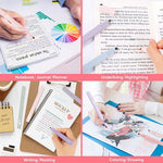 HASTHIP Highlighter Pen Set for Journaling and Notes with 6 Colors and Soft Chisel Tip | Quick Dry Ink