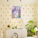 HASTHIP Diamond Painting Kit for Home Wall Decoration with 30×40 cm Canvas | Blue Owl Pattern