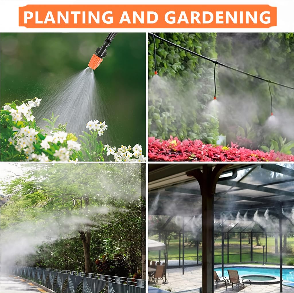 HASTHIP Garden Sprinkler Mist Spray Nozzles for Lawn and Greenhouse | 20Pcs Slow Watering Misters
