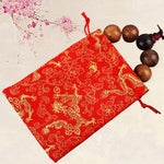 HASTHIP Drawstring Bag Pouches for Gift Packaging featuring Secure Closure | 20pcs Red Satin 7.08×5.1 in