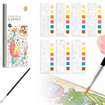 HASTHIP Magic Water Book for Kids with 20 Sheet Painting Pages and 1 Paint Brush | Creative Gift for Ages 3+