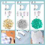 HASTHIP Snap Buttons Set for Sewing and DIY | 300 Sets with Snap Pliers and Bases