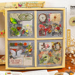 HASTHIP Vintage Journal Stickers for Scrapbook DIY Crafts featuring 640 pcs PET Set | Easy Self Adhesive