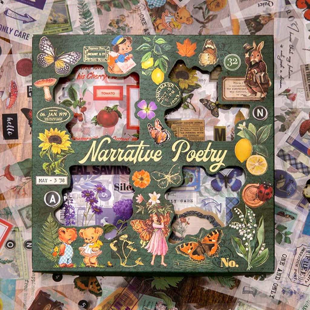 HASTHIP® Vintage Nature Stickers