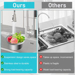 HASTHIP Kitchen Sink Strainer Basket for Residues with Triangular Swan Design | 304 Stainless Steel Mesh Filter