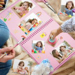 HASTHIP Photo Album Scrapbook for Memories with 20 Pages 8x8 Size & Ribbon Closure | DIY Gift Book