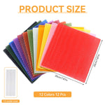 HASTHIP® 12 Beeswax Sheet with 12 Candle Wicks Colorful Beeswax Sheets for DIY Wax Crafting Child-Friendly Non-Toxic Natural Beeswax Sheets Multipurpose Beeswax Sheet for Candle Making Kit