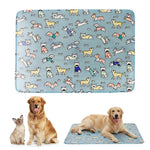 HASTHIP® Qpets Alfombrilla Autorrefrigerante para Perros y Gatos, Activada por Presión, Sin Agua, Gran Esterilla Impermeable para Prevenir Golpes de Calor para Uso Interior y Exterior (120 * 85cm)