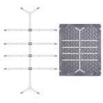 HASTHIP® Mattress Sheet Retainer Strap with Clips, Under-Mattress Adjustable Bed Sheet Holder, Elastic Gripper Straps for Keeping Sheets Tight & Secure, for King Size Bed, Double Bed, Single Bed
