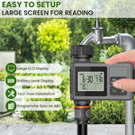 HASTHIP Automatic Water Timer for Garden Faucet with LCD Display and Rain Delay | 3 PCS Programmable Smart Irrigation System