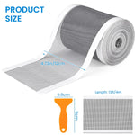 1 Roll Kitchen Sink Strainer Disposable Hair Catcher Shower Drain Mesh Stickers, Cuttable PVC Mesh, DIY Shower Drain Cover Hair Catcher for Any Length, 13 Foot Hair Stopper 4.72 Inch Width