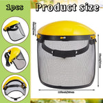HASTHIP Safety Face Shield for Lawn Mowing with Fine Mesh Screen and Adjustable Headgear