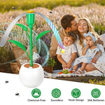 HASTHIP Electric Fly Repellent Fan for Dining Table with Twin Soft Blades 10.2 in | Battery Operated
