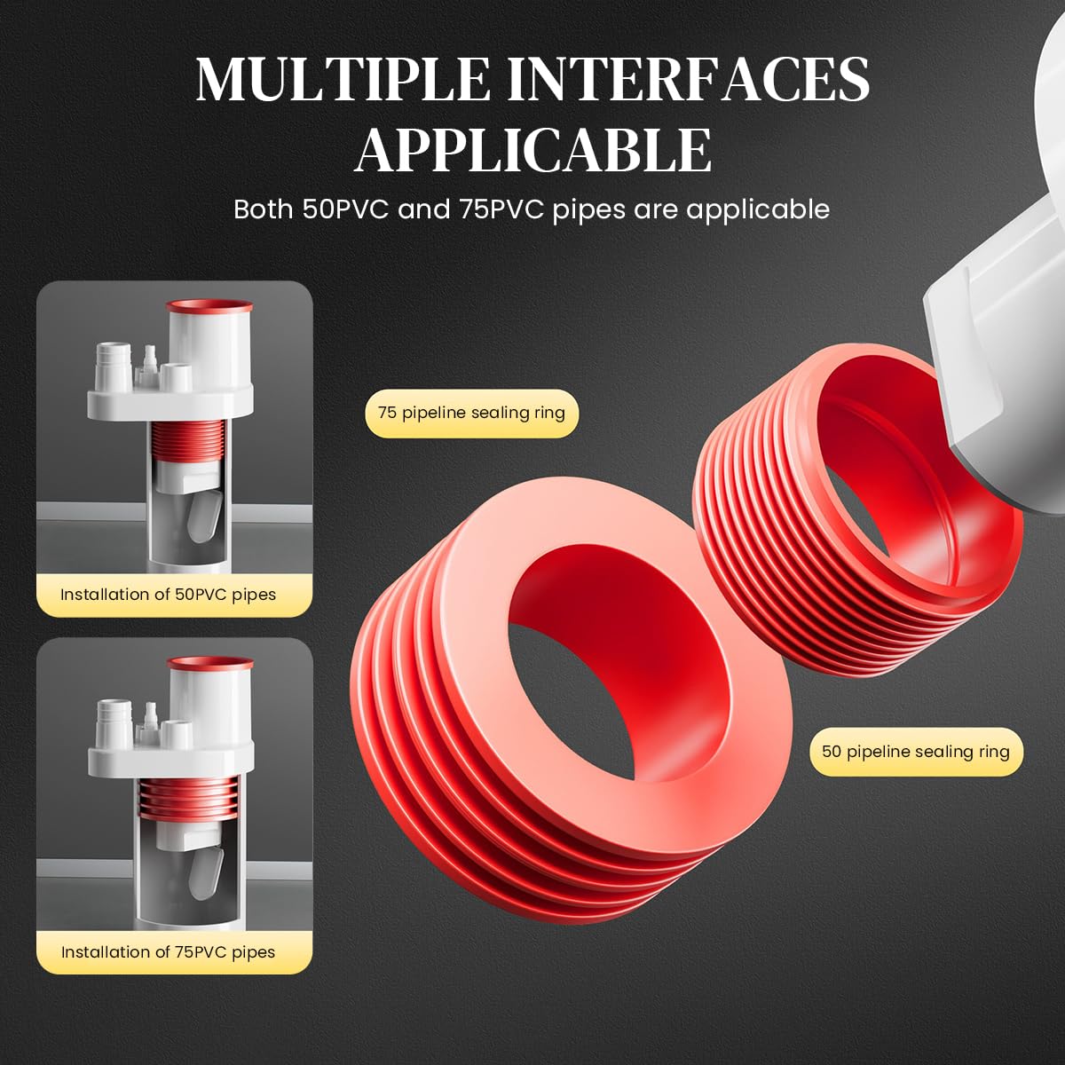 HASTHIP Kitchen Drain Adapter for Dishwasher and Laundry Sink with Anti Backflow Valve 2PCS | Durable ABS Construction