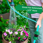 HASTHIP 2Pcs Garden Hose Pipe Connector for Gardening with 1/2 in Quick Fit ABS Adapter Set | Leakproof Watering Accessory
