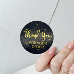 HASTHIP Thank You Paper Stickers for Envelopes and Stationery featuring Strong Adhesive 1500 pcs 40 mm | Pretty Round Floral Multicolour Design