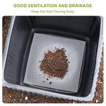 HASTHIP Flower Pot Hole Mesh Pad for Indoor and Outdoor Plants with 50pcs 10cm Polyester Screen | Prevents Soil Leakage and Promotes Root Health