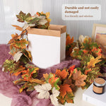 HASTHIP Fall Garland for Mantel with Realistic Maple Leaves 68.8in Vine | Autumn Home Décor