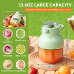 HASTHIP Travel Juicer Cup for Smoothies and Shakes with 10 Blade Stainless Steel Design | USB Rechargeable 1000ml Blender