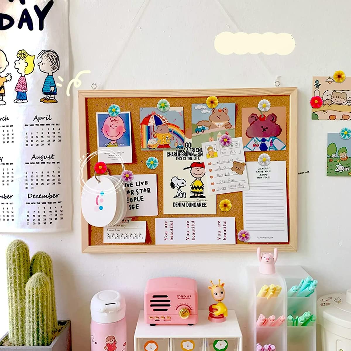 HASTHIP Decorative Push Pins for Cork and Bulletin Boards with 20pcs Resin Succulent Design
