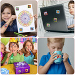 HASTHIP Stickers for Kids Rewards with 200 pcs 0.98 in Self Adhesive Waterproof Design | Gift Set for Teachers and Parents