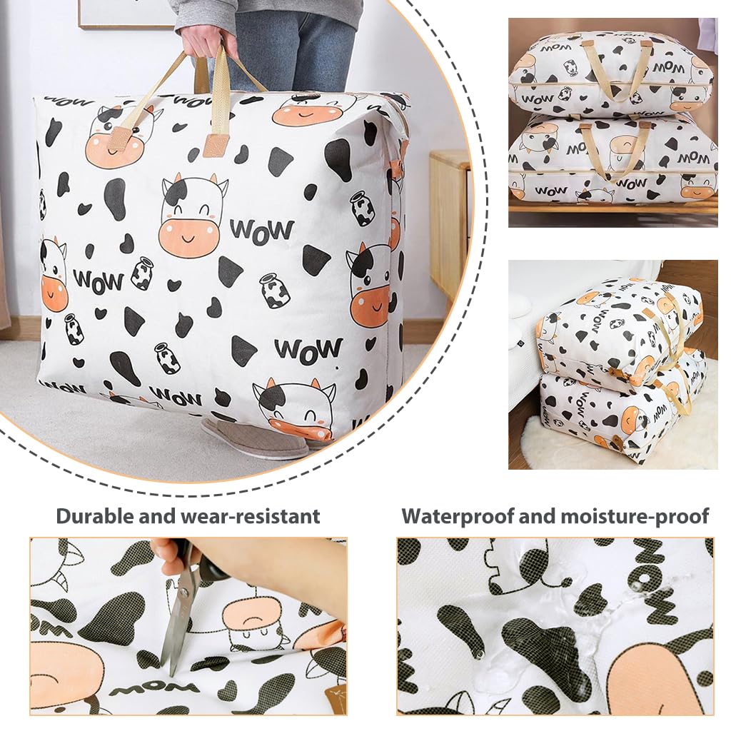 HASTHIP Underbed Storage Bags for Clothes and Blankets with Reinforced Handles | 4 Sizes 45x52cm–70x82cm