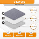 HASTHIP Clothes Storage Bins for Closet Organization with Reinforced Handle and Clear Window | 3 Pack 60L Foldable Non Woven Fabric Containers