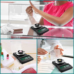 HASTHIP Digital Kitchen Weighing Scale for Home with 50g Capacity and 0.001g Precision | Portable LCD Pocket Scale with Tray Calibration Weight and Tweezer