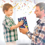 HASTHIP Gift Wrapping Paper Kit for Birthdays and Festivals with 6 Sheets 27.5 x 19.6 in & 2 Ribbons | Cartoon Design for Kids Gifts