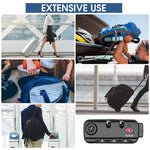 HASTHIP TSA Lock for Travel Luggage with Resettable 4 Slot Combination | ABS Secure Design