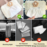 HASTHIP Car Tissue Paper Box for Sun Visor and Backseat featuring Stretchy Strap | Cute Flower Design for Organized Travel