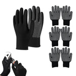 HASTHIP® Guantes de Trabajo de Nailon 4 Pares, Palma Antideslizante Completa, Transpirables y Elásticos, Guantes Protectores Multiusos para Jardinería, Ciclismo, Reparación, Deportes y Uso