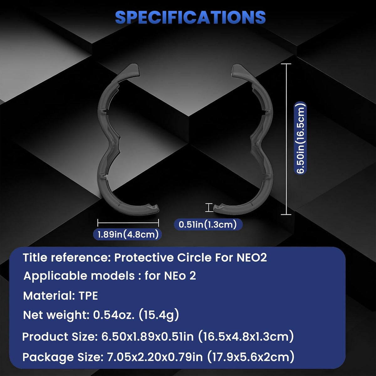 HASTHIP® Propeller Guards for DJI Neo 2 Drone – Lightweight Snap-On Anti-Collision Bumper Frame