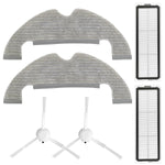 HASTHIP® Replacement Accessories for Mi Robot Vacuum X10, Includes 2Pcs Mop Pads, 2Pcs Side Brushes, 2 Filters, Ideal Essential Accessories Alternatives for Robot Vacuum X10.