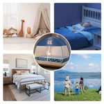 HASTHIP Pop Up Mosquito Net Tent for Double Bed with Dual Zipper Doors and Fine Mesh 6.6 x 7.2 ft