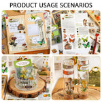 HASTHIP Vintage Journal Stickers for Scrapbook DIY Crafts featuring 640 pcs PET Set | Easy Self Adhesive