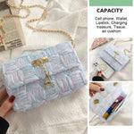 HASTHIP DIY Handmade Bag Material Kit for Creative Lace Weaving with Golden Chain | Gift for Girls